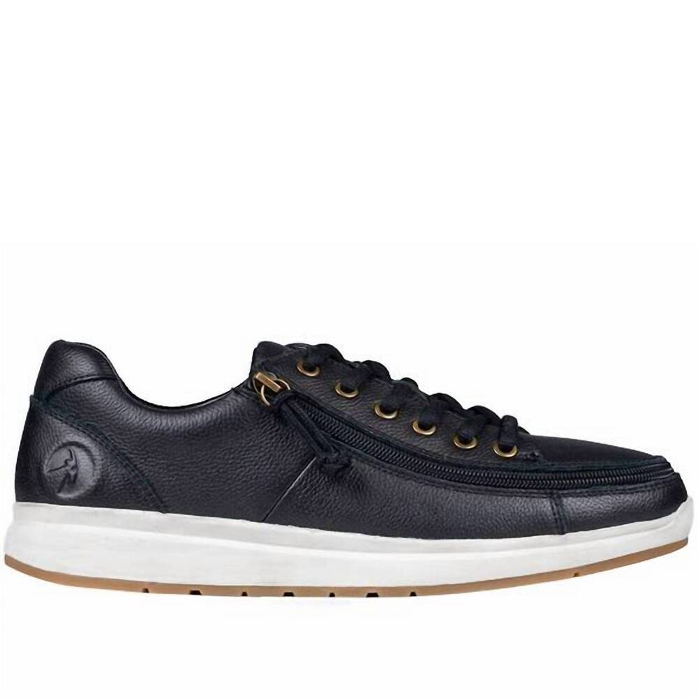 NEW BILLY FOOTWEAR men's comfort low shoe in black leather